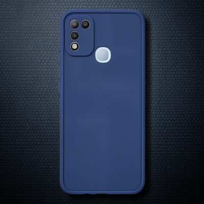 İnfinix Hot 10 Play Kılıf Montreal Silikon Kapak - Lacivert