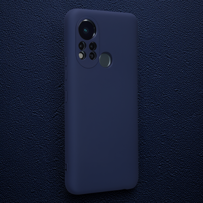 İnfinix Hot 11s Kılıf Nano İçi Kadife Silikon - Lacivert