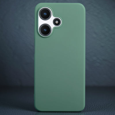 İnfinix Hot 30i Kılıf First Silikon - Koyu Yeşil