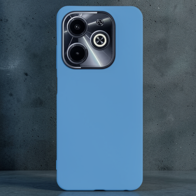 İnfinix Hot 40i Kılıf First Silikon - Mavi