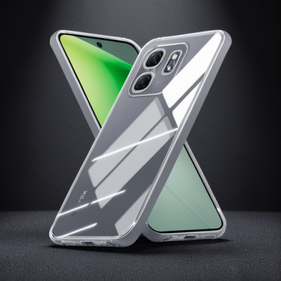 İnfinix Smart 9 Kılıf Lüx Şeffaf Silikon