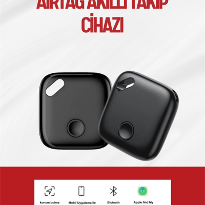iOS Uyumlu Smart Tag | Uzun Pil Ömrü | Bul Uygulaması ile Entegre Akıllı Takip Cihazı