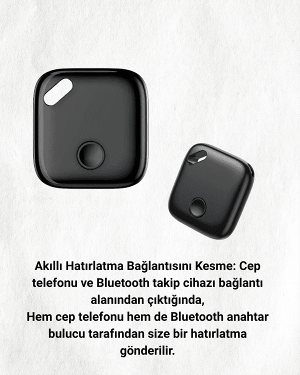 iOS Uyumlu Smart Tag | Uzun Pil Ömrü | Bul Uygulaması ile Entegre Akıllı Takip Cihazı