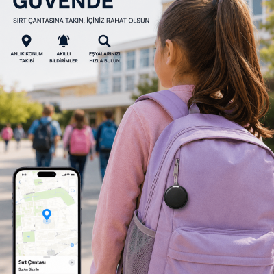İOS ve Android Destekli AirTag Konum Takip ve Eşya Bulucu