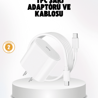 iPhone ve iPad Uyumlu 20W Güvenli USB-C Hızlı Şarj Adaptörü