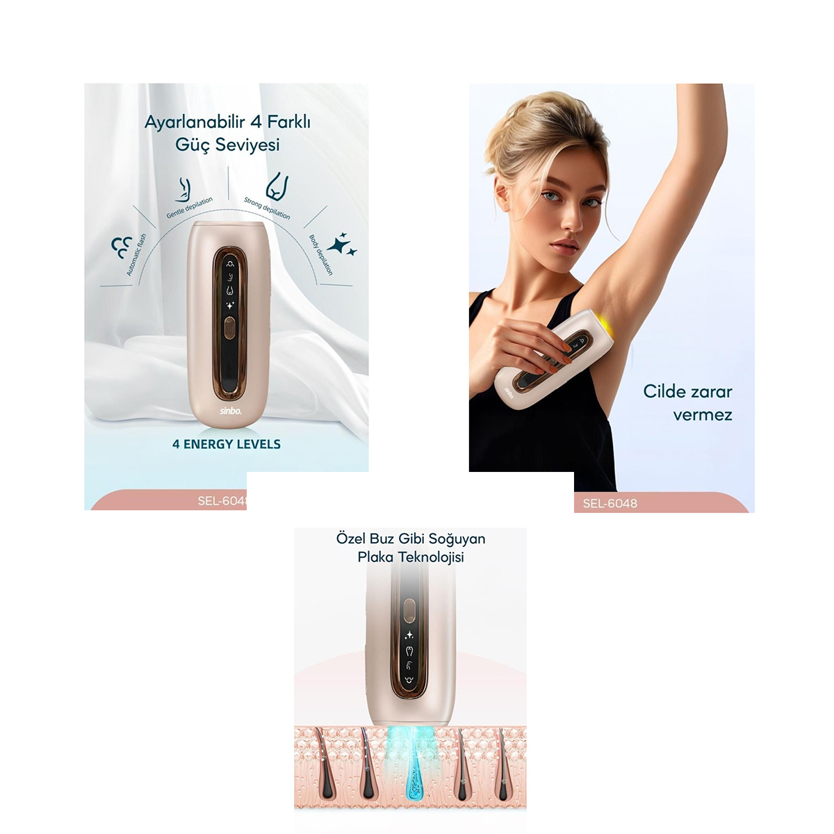 IPL Epilatör 3in1 (Buz Lazer) – 9 Kademe LCD