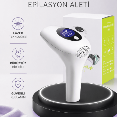 IPL Lazer Teknolojili Dijital Ekranlı Epilasyon Cihazı