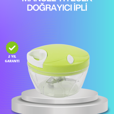 İpli Manuel Doğrayıcı Paslanmaz Çelik Bıçaklı