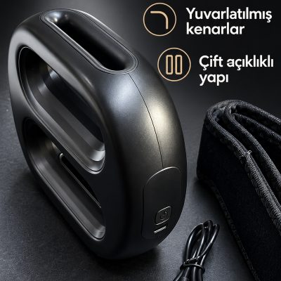Isıtmalı ve Titreşimli Şarjlı Kemerli Masaj Aleti