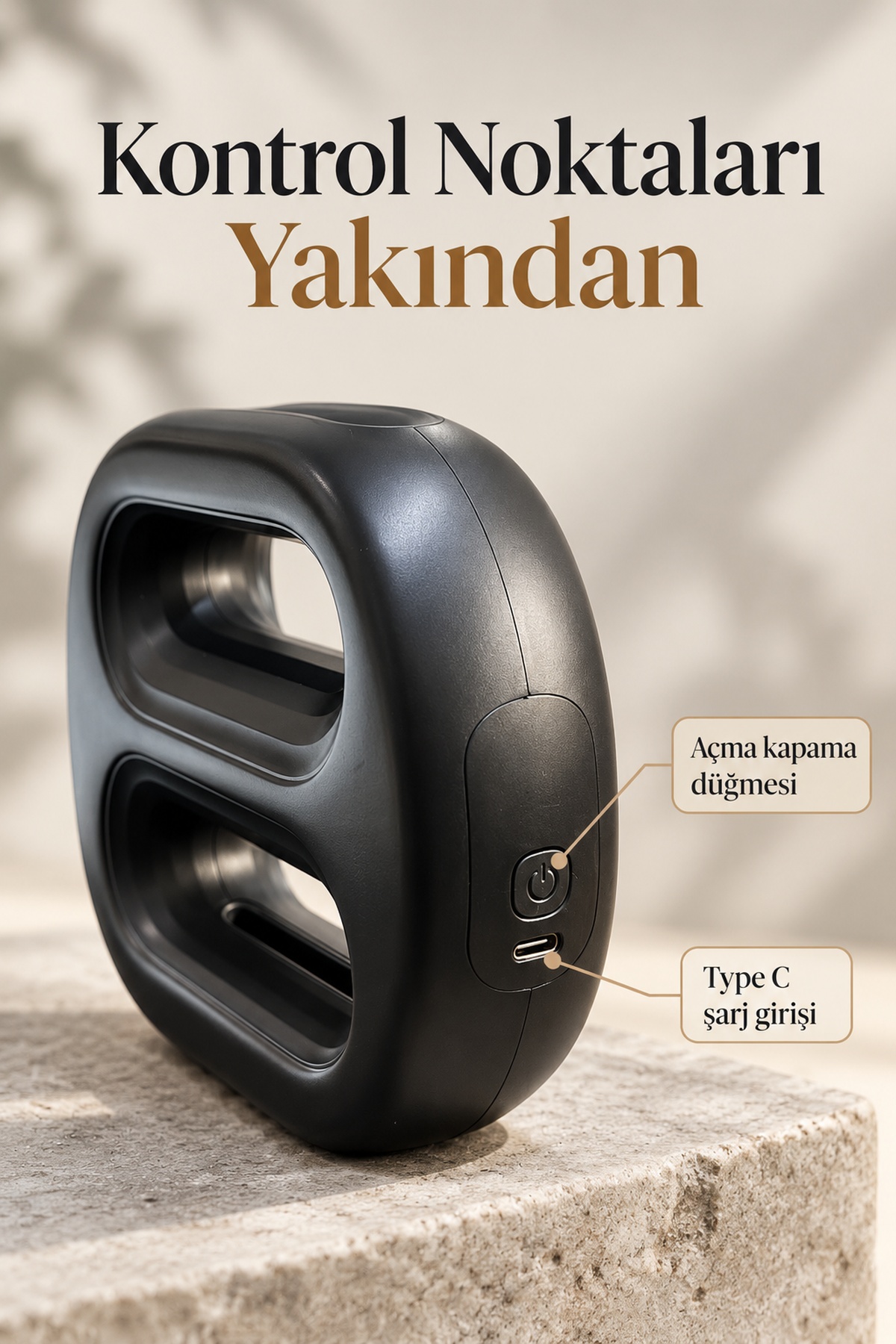 Sabit Frekans ve Otomatik Modlu Isıtmalı Masaj Aleti