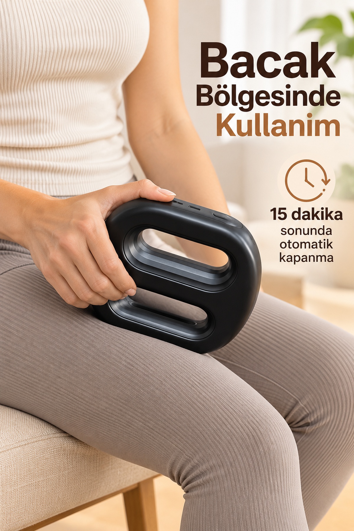 Sabit Frekans ve Otomatik Modlu Isıtmalı Masaj Aleti