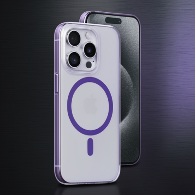 Joko Apple İphone 14 Pro Kılıf Bubble Magsafe Kapak - Mor