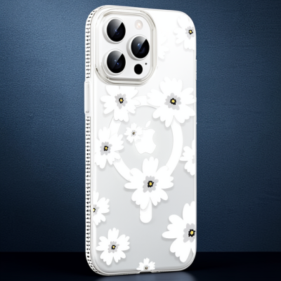 Joko Apple İphone 14 Pro Max Floral Magsafe Kapak - Beyaz