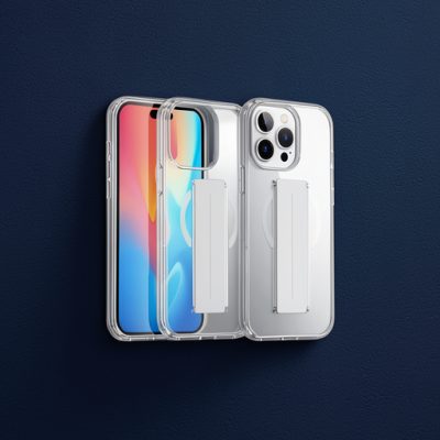 Joko Apple İphone 14 Pro Max Kılıf Alfa Magsafe Standlı Kapak - Şeffaf
