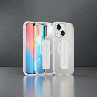 Joko Apple İphone 15 Kılıf Alfa Magsafe Standlı Kapak - Şeffaf