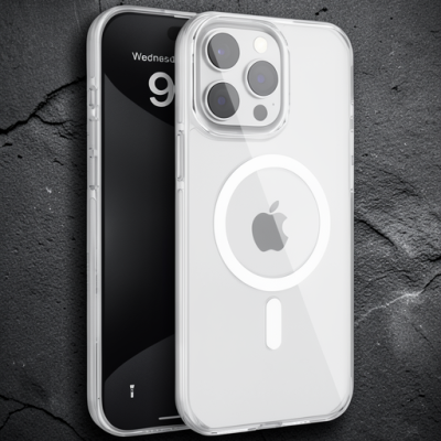 Joko Apple İphone 15 Pro Gleam Pc Sert Magsafe Kılıf - Şeffaf
