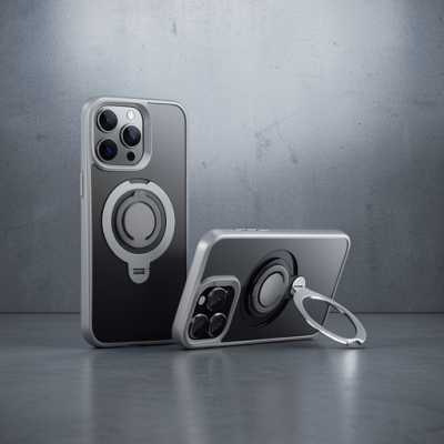 Joko Apple İphone 15 Pro Max Avatar 360 Dönen Magsafe Kapak - Titan Gri