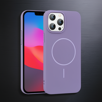 Joko Apple İphone 15 Pro Max Broş Magsafe Kapak - Mor