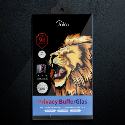 Joko Apple İphone 15 Pro Max Buffer Hayalet Cam Ekran Koruyucu - Siyah