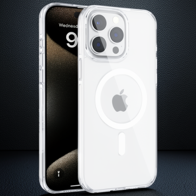 Joko Apple İphone 15 Pro Max Gleam Pc Sert Magsafe Kılıf - Şeffaf