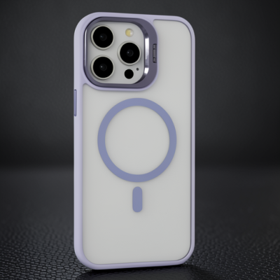 Joko Apple İphone 15 Pro Max Kılıf Roblox Lens Magsafe Standlı Kapak - Lila