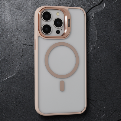 Joko Apple İphone 15 Pro Max Kılıf Roblox Lens Magsafe Standlı Kapak - Pudra