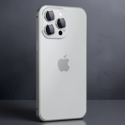 Joko Apple İphone 15 Pro Max Metal Bumper Mat Kapak - Gri