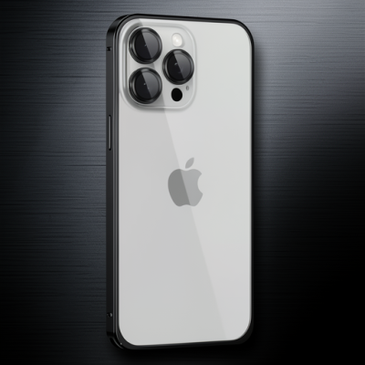 Joko Apple İphone 15 Pro Max Metal Bumper Mat Kapak - Siyah