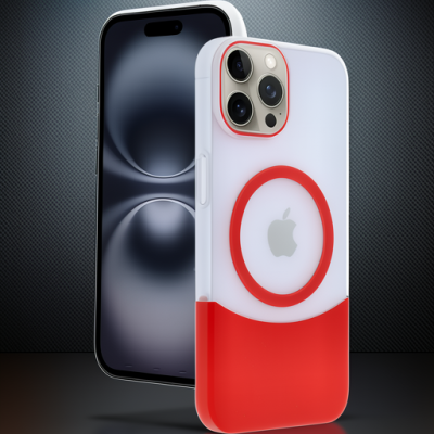 Joko Apple İphone 15 Pro Max Velar Magsafe Kapak - Kırmızı