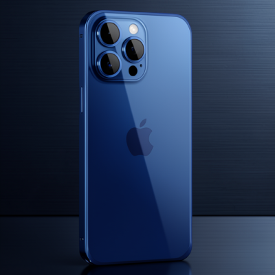 Joko Apple İphone 15 Pro Metal Bumper Mat Kapak - Lacivert