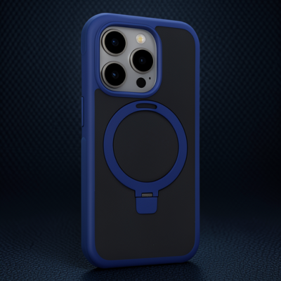 Joko Apple İphone 15 Pro Zorda Airbag Magsafe Standlı Kapak - Lacivert