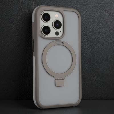 Joko Apple İphone 15 Pro Zorda Airbag Magsafe Standlı Kapak - Titan Gri