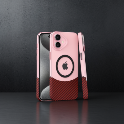 Joko Apple İphone 16 Carbon Puzzle Magsafe Kapak - Pembe