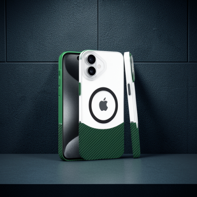 Joko Apple İphone 16 Plus Carbon Puzzle Magsafe Kapak - Yeşil