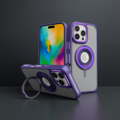 Joko Apple İphone 16 Pro Banza Magsafe Standlı Kapak - Derin Mor