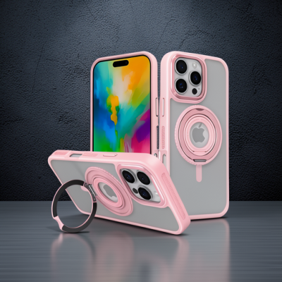 Joko Apple İphone 16 Pro Banza Magsafe Standlı Kapak - Pembe