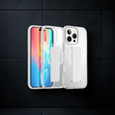 Joko Apple İphone 16 Pro Kılıf Alfa Magsafe Standlı Kapak - Şeffaf