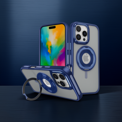 Joko Apple İphone 16 Pro Max Banza Magsafe Standlı Kapak - Lacivert