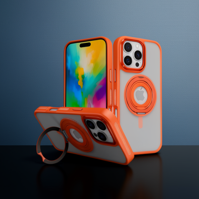 Joko Apple İphone 16 Pro Max Banza Magsafe Standlı Kapak - Turuncu