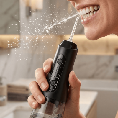 Kablosuz Ağız Duşu IPX7 Su Geçirmez 320 ml Hazneli Derin Temizlik