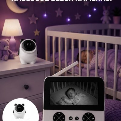 Kablosuz Bebek Kamera Sistemi Ninni ve Alarm Özellikli Yeni Nesil