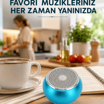 Kablosuz Bluetooth Hoparlör | 2-3 Saat Kesintisiz Müzik Keyfi Yeni Nesil