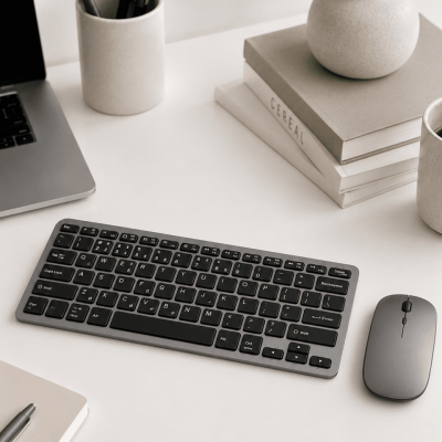 Kablosuz Bluetooth Klavye Mouse Seti Şarjlı Tablet Laptop Uyumlu