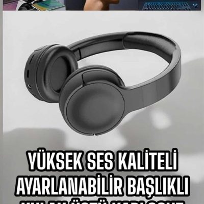 Kablosuz Bluetooth Kulaklık ANC/ENC Destekli Kulak Üstü Yüksek Ses Kaliteli