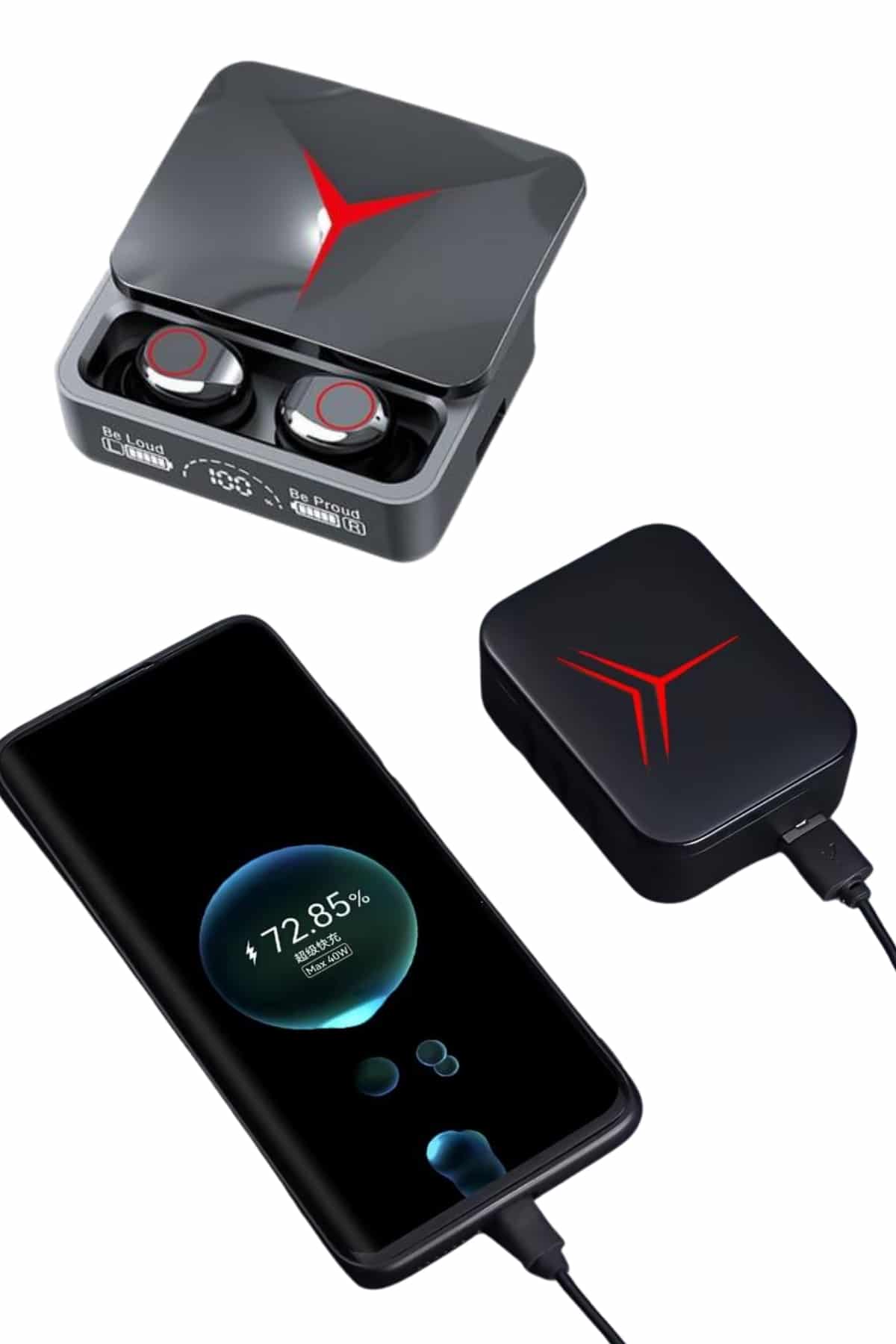 Kablosuz Bluetooth Kulaklık Powerbank Özellikli Göstergeli Hd Mikrofon