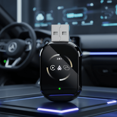 Kablosuz CarPlay ve Android Auto Adaptörü Tak Çalıştır Kullanım