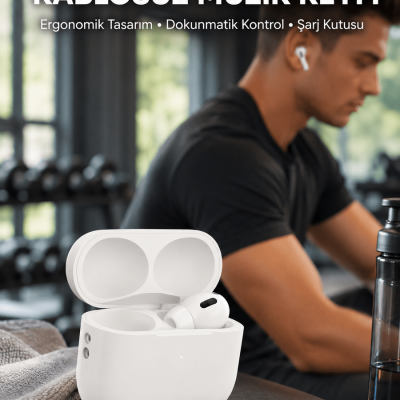 Kablosuz Gürültü Engelleyici Bluetooth Kulaklık – Uzun Pil Ömrü ve Adaptif Ses Teknolojisi Yeni Nesil