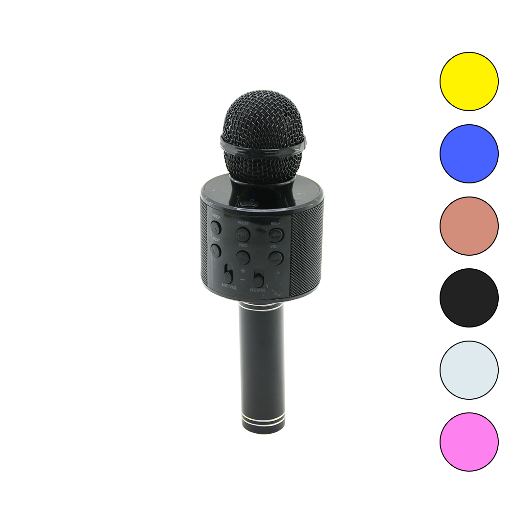 Kablosuz Karaoke Mikrofon Hoparlör (USB/TF/AUX, 800mAh)