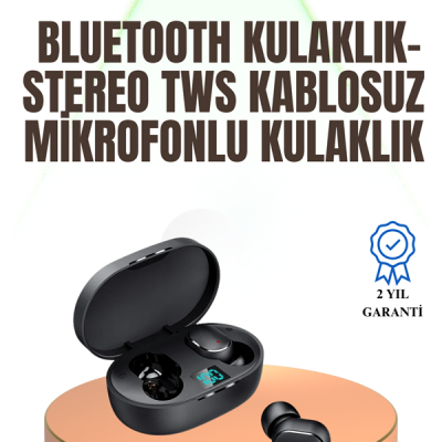 Kablosuz Kulak İçi Bluetooth Kulaklık Stereo Dokunmatik Kontrollü Kulaklık