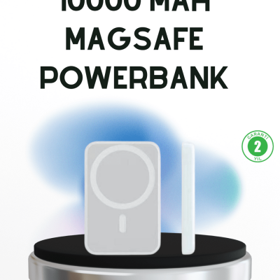 Kablosuz MagSafe Powerbank iPhone Uyumlu, 10000 mAh, Isı Dağılımlı